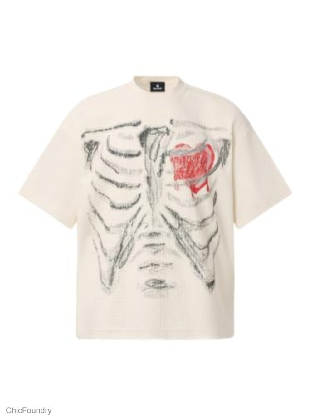 Waffle Knit Short Sleeve Tee